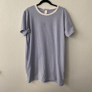 Stripped tshirt dress